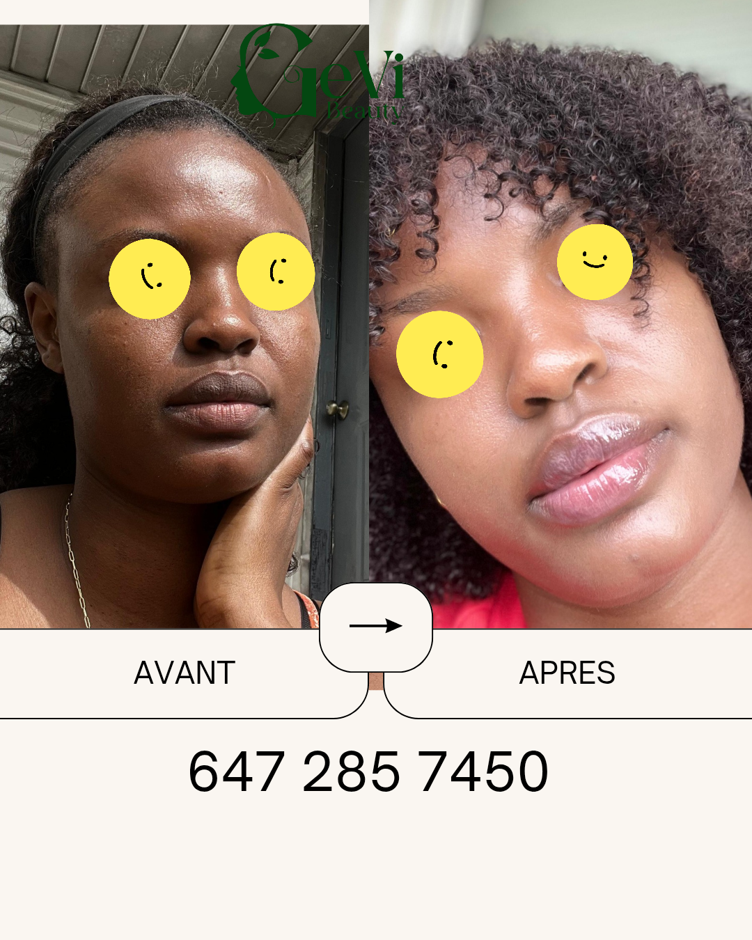 Kit visage Eclat teint Ebene ou Marron/ Glow Face Kit Brown Skin
