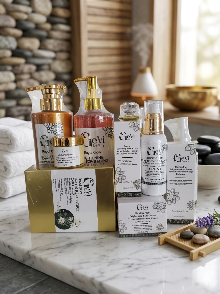 ROYAL GLOW Gamme Eclaircissante Complete/ Brightening Complete Package