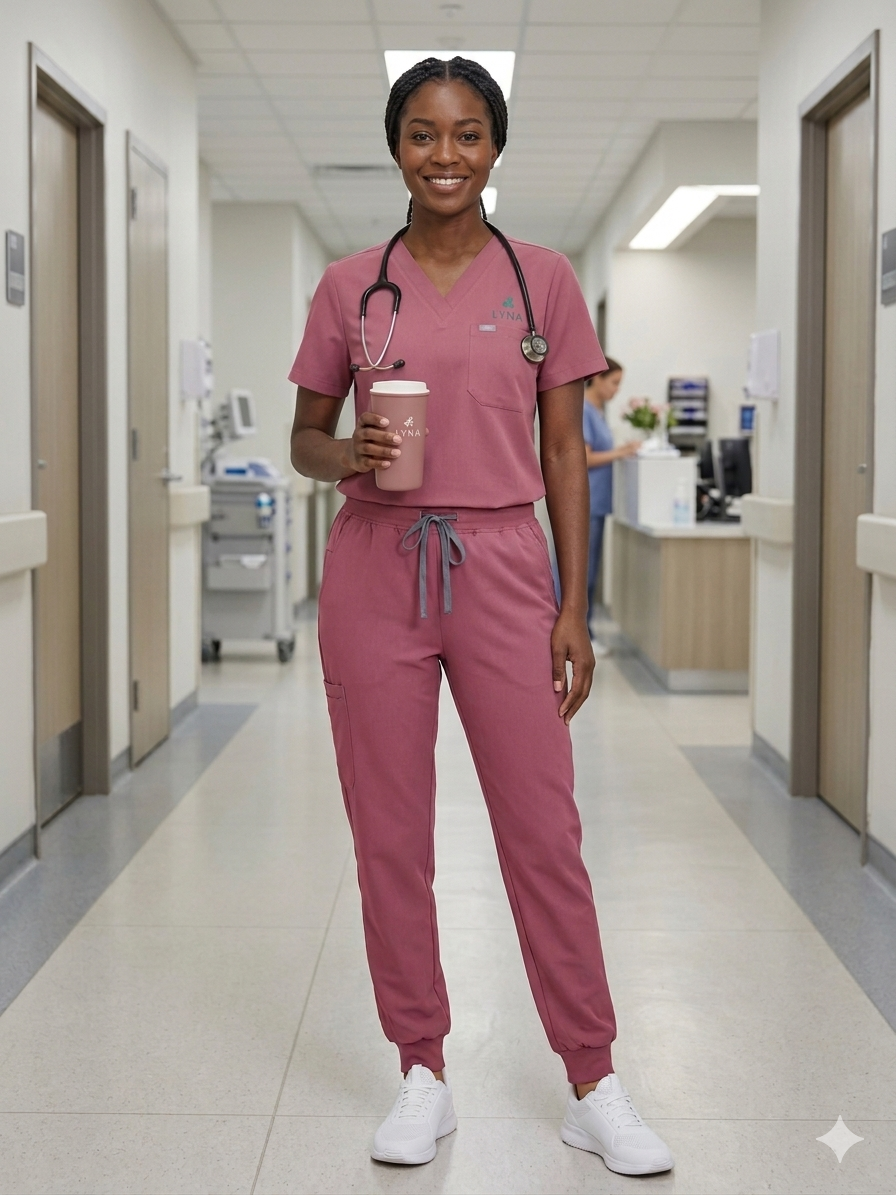 PINK Serenity Women Scrub Set