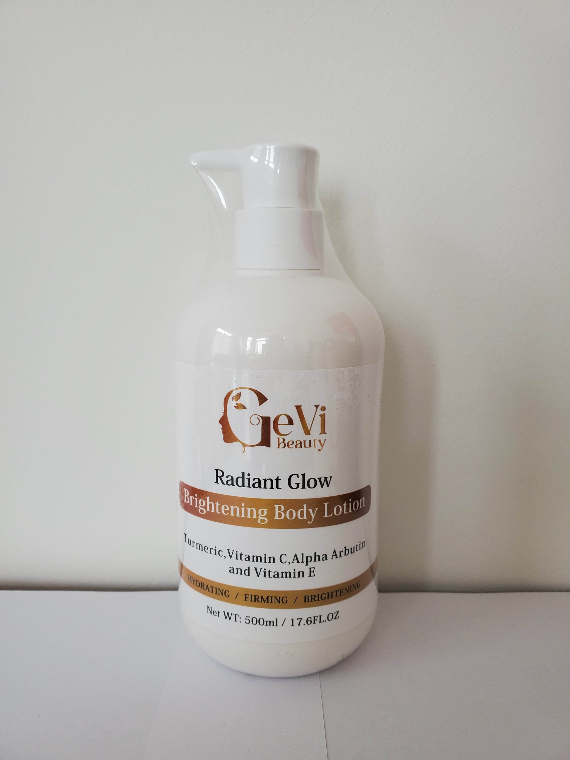 Radiant Glow Brightening, Moisturizing Body lotion 500ml - GeVi Beauty 
