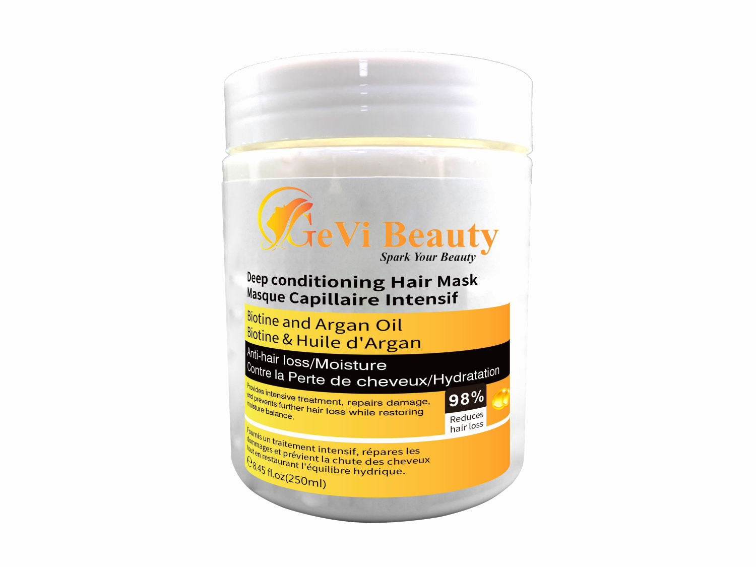 Biotin and Argan Oil Deep Conditioning Mask - GeVi Beauty 