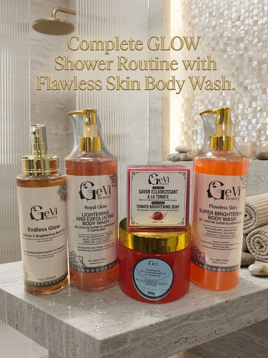 Complete Shower GLOW Routine with Flawless Skin Body Wash