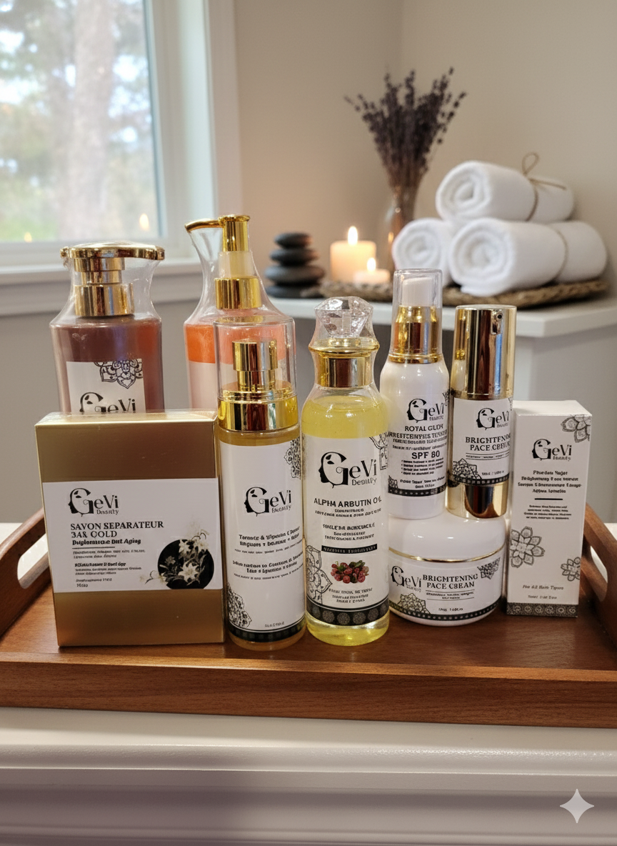 GOLDEN GLOW Brightening Package (Ebene and Caramel skin tone)