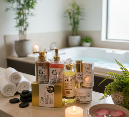 GOLDEN GLOW Brightening Package (Ebene and Caramel skin tone)