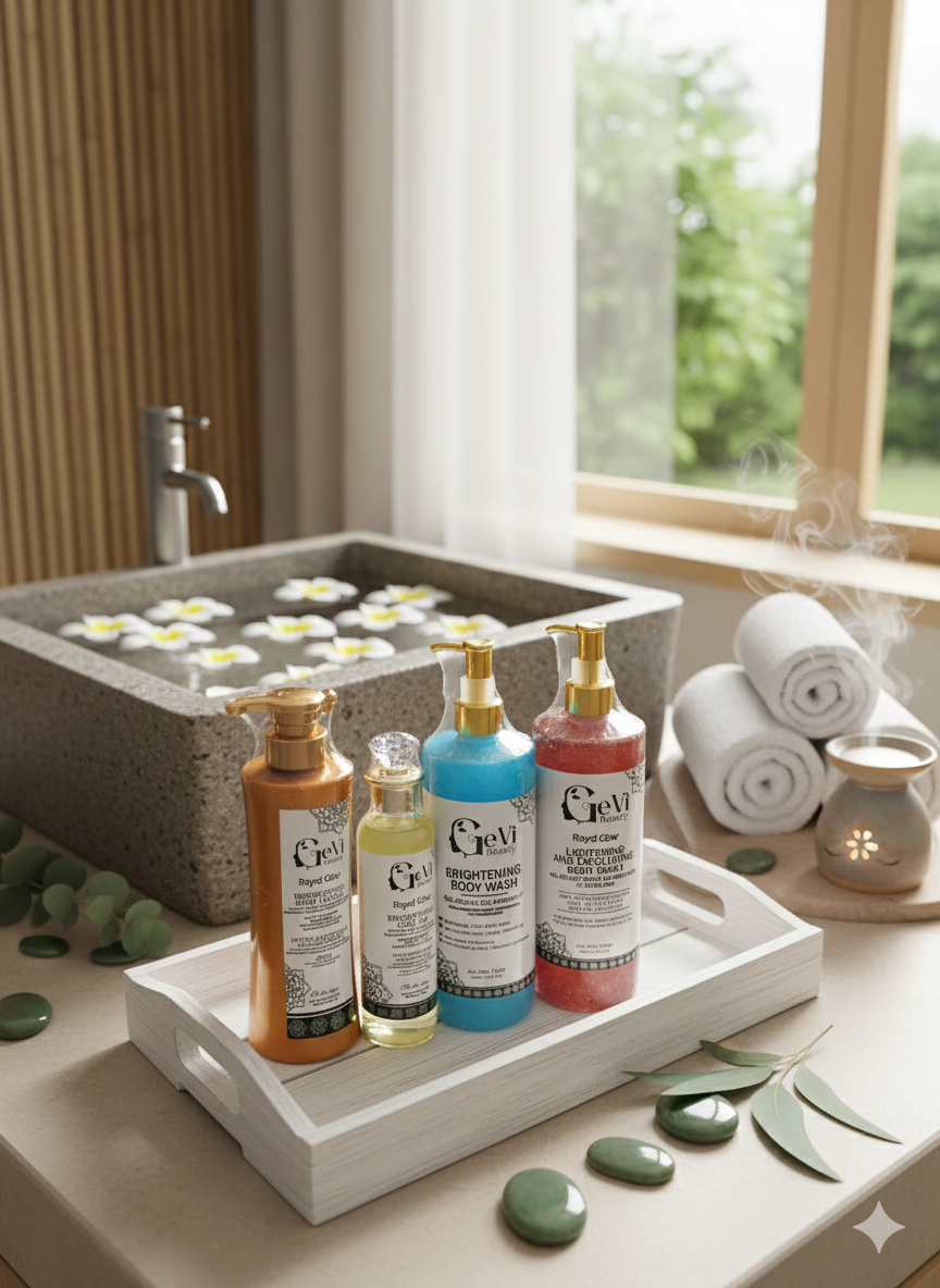 Glow up kit with Nila body wash