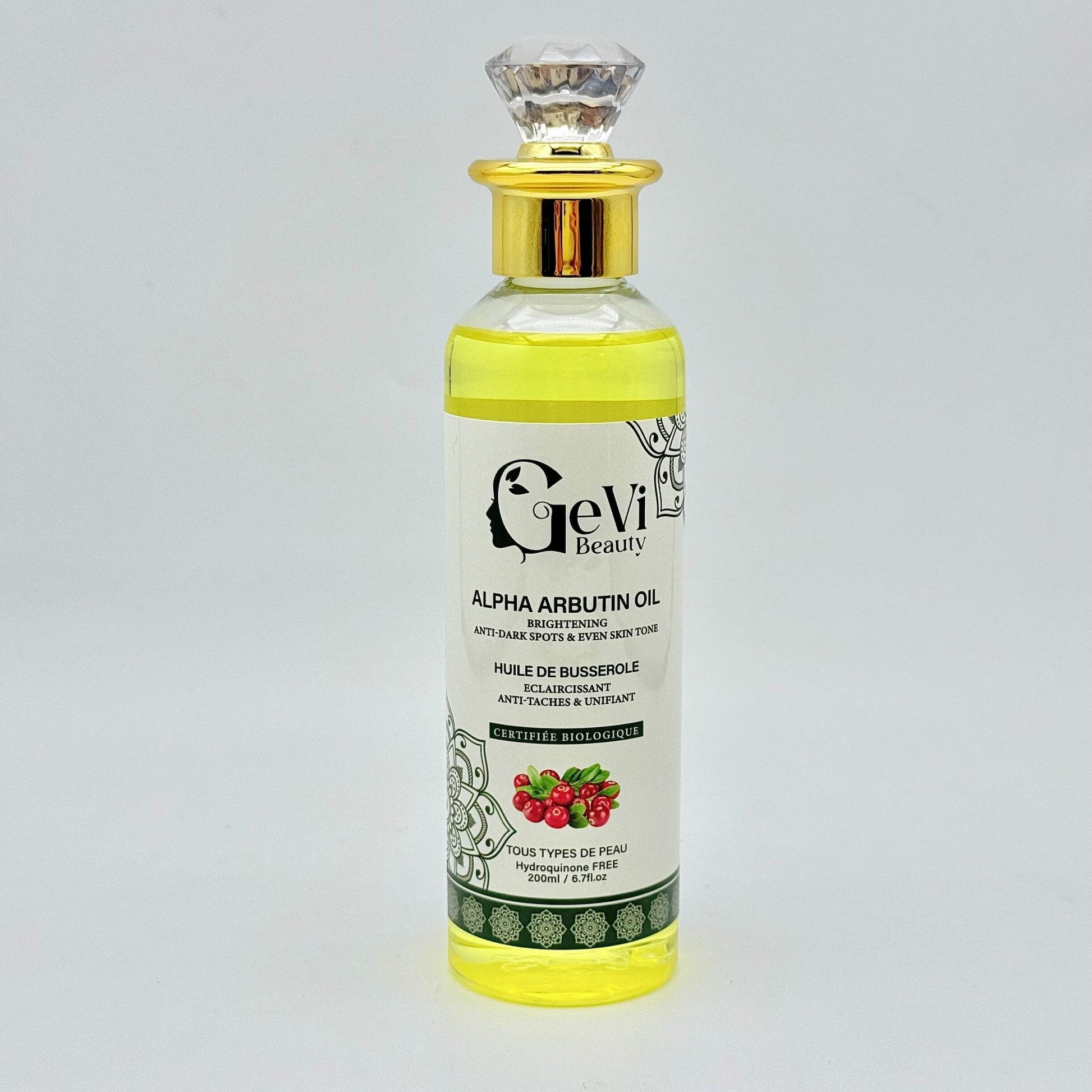 Arbutin oil / Huile de Busserole 200ml - GeVi Beauty 
