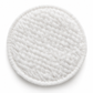 Close-up macro of exfoliating cleansing pad surface showing soft cotton texture and gentle exfoliating fibers