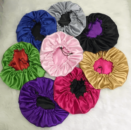 Adjustable Reversible Satin bonnet - GeVi Beauty 