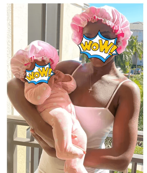 Mommy and Me Reversible Satin Bonnet - GeVi Beauty 