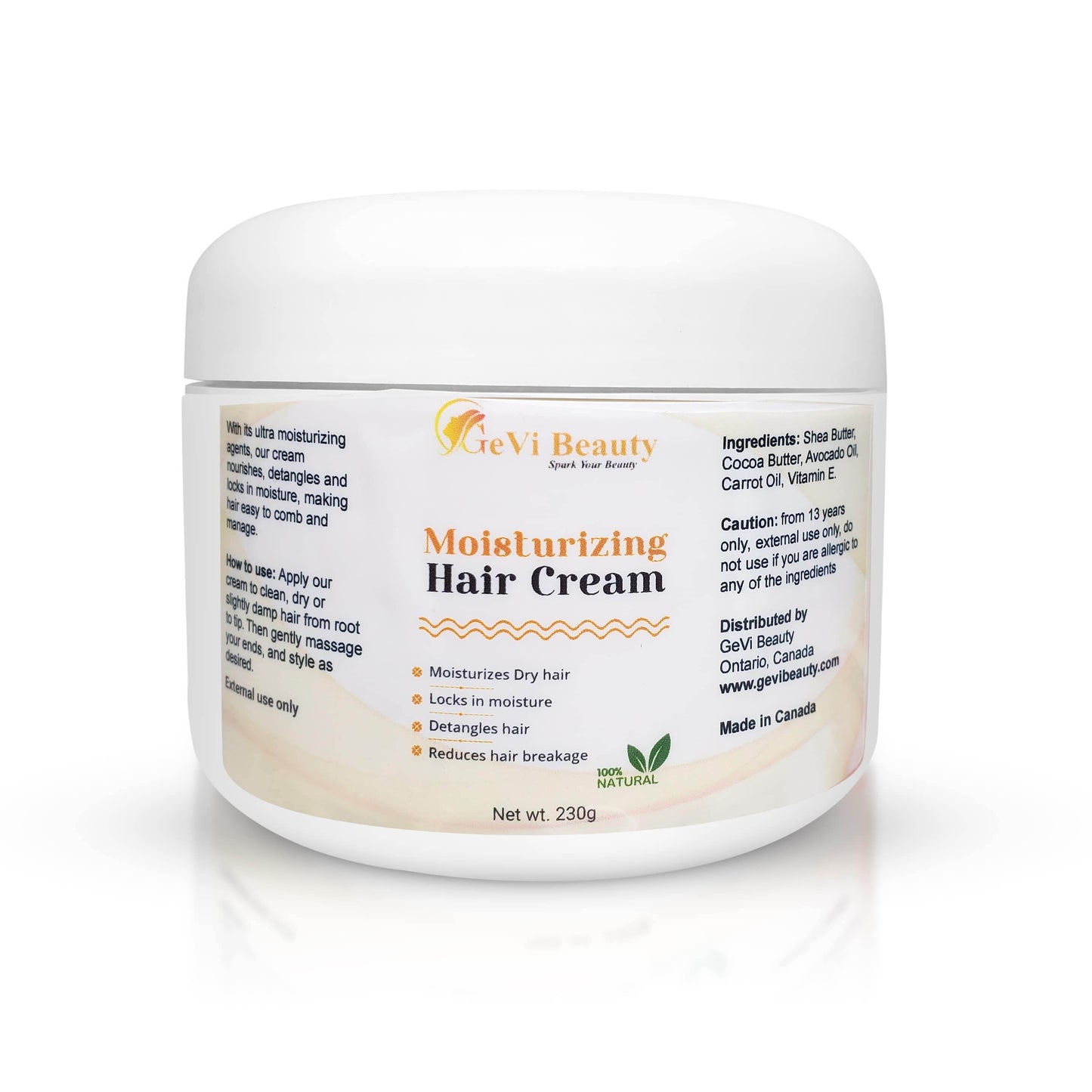 Moisturizing Hair Cream - GeVi Beauty 