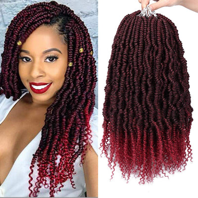 Bomb Twist Crochet Hair Extensions 18", #1b GV Hair Beauty