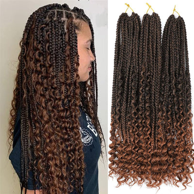 8 packs Bohemian Crochet Braids 22"